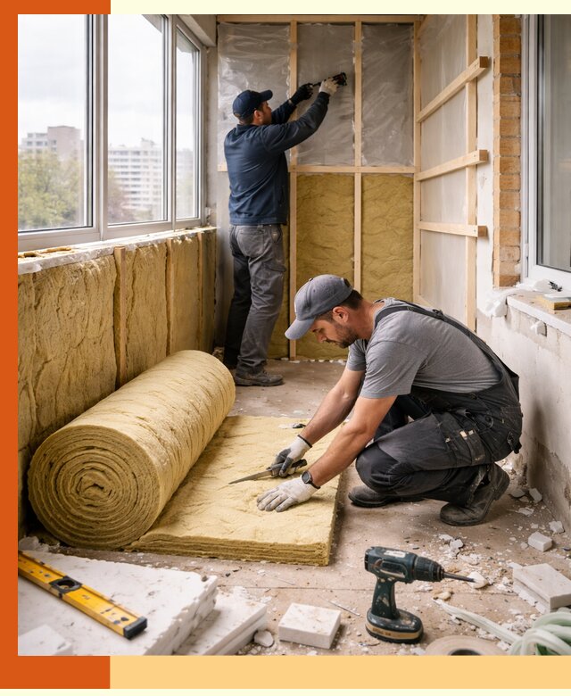 Утепление балкона под ключ в Моршанске качественно и быстро